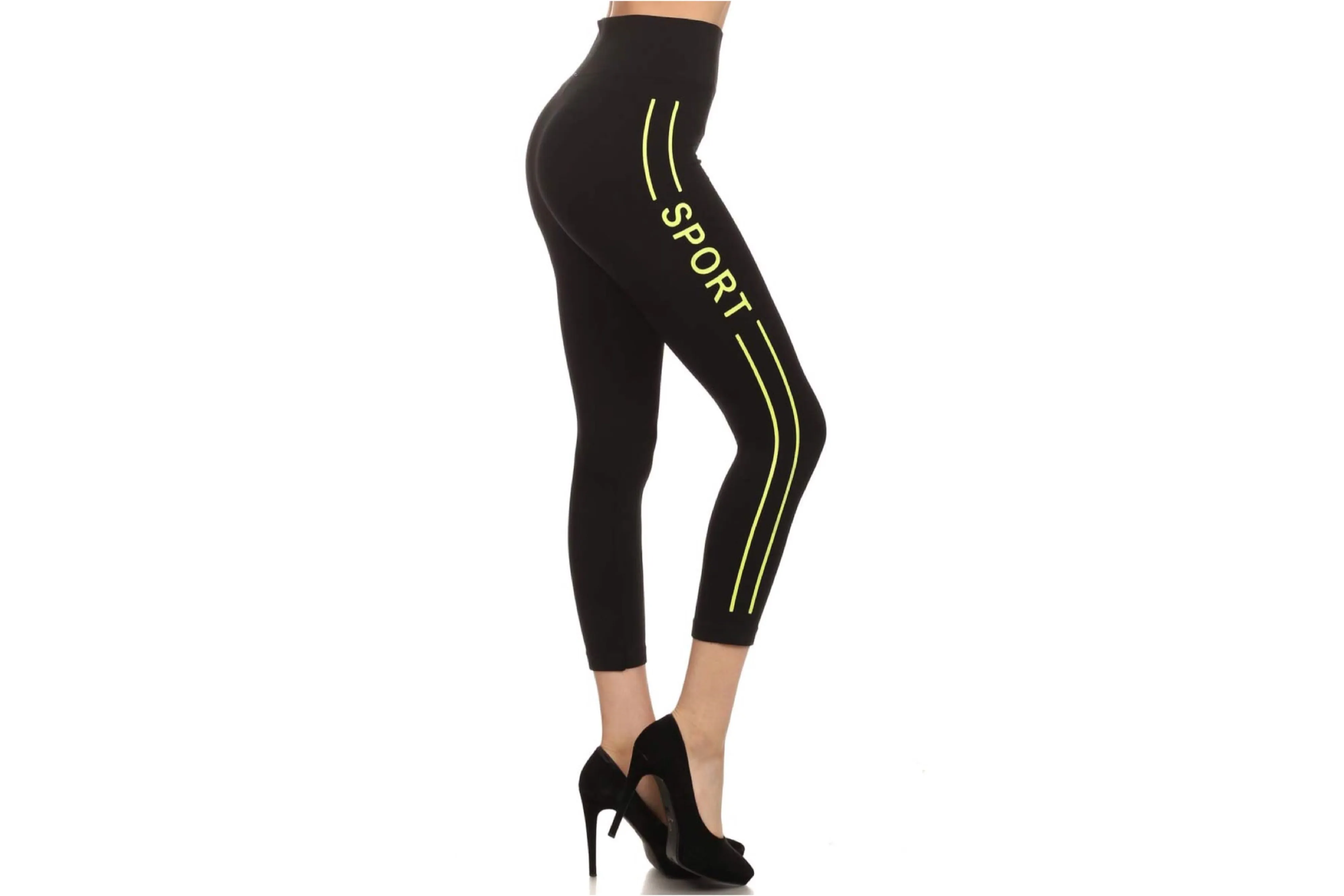 Activewear Fleece Stretch Capri Leggings