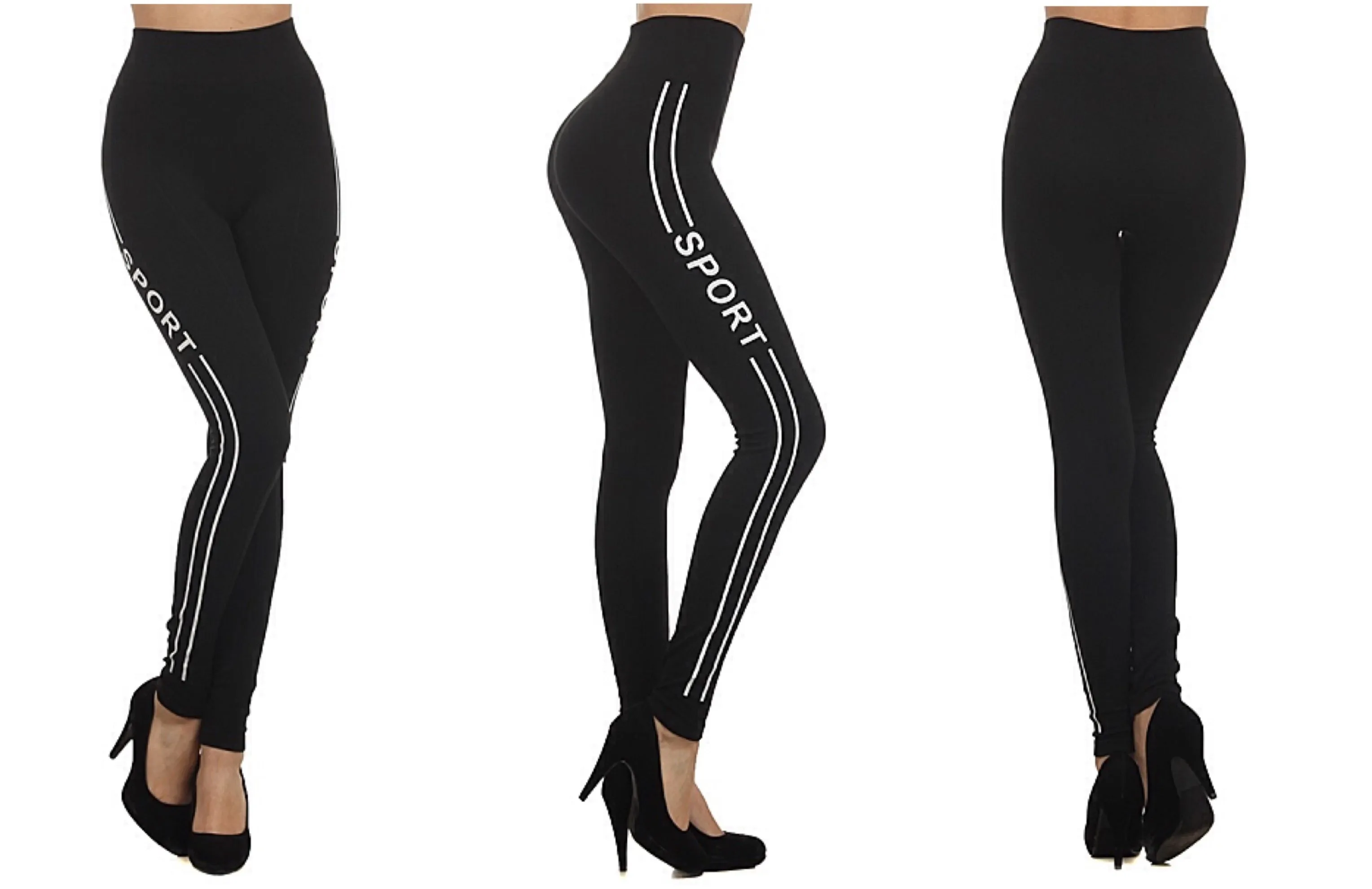 Activewear Full Length Stretch Fleece Leggings