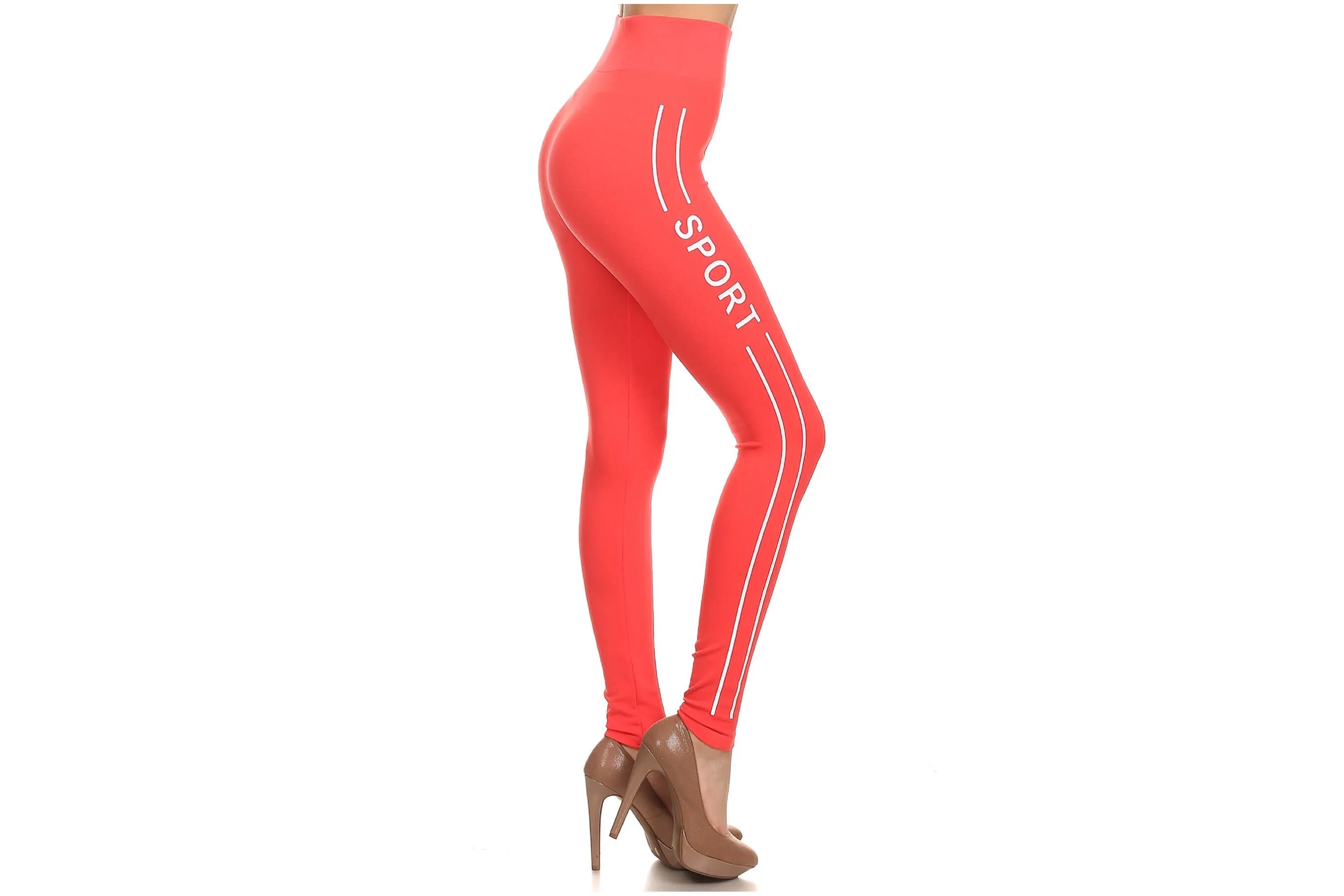 Activewear Full Length Stretch Fleece Leggings