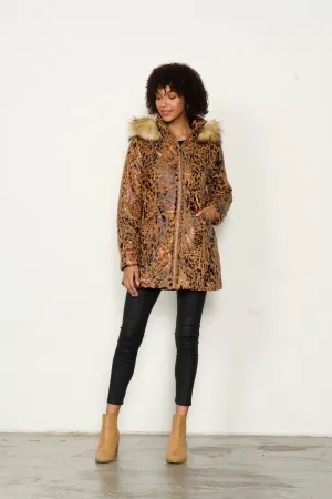 Animal Print Coat - CAJU