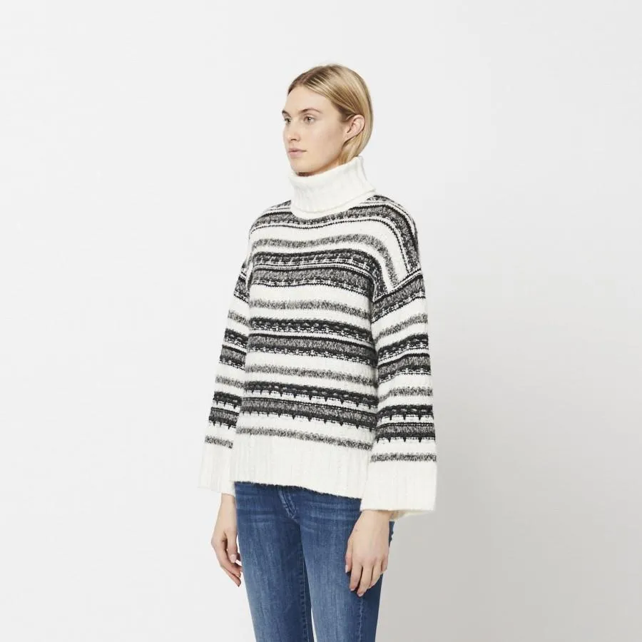 Anya Knit Turtleneck (Railroad)