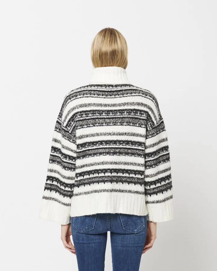 Anya Knit Turtleneck (Railroad)