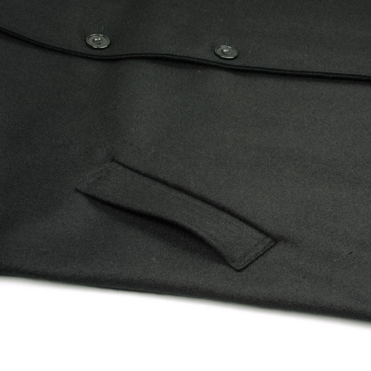 Arpenteur - Utile Melton Wool Coat - Black