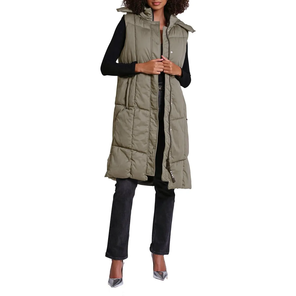 Aves Les Filles Women's Quilted Longline Puffer Vest