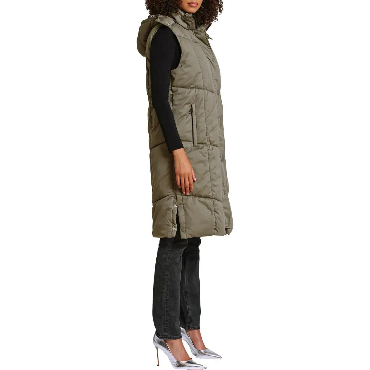 Aves Les Filles Women's Quilted Longline Puffer Vest