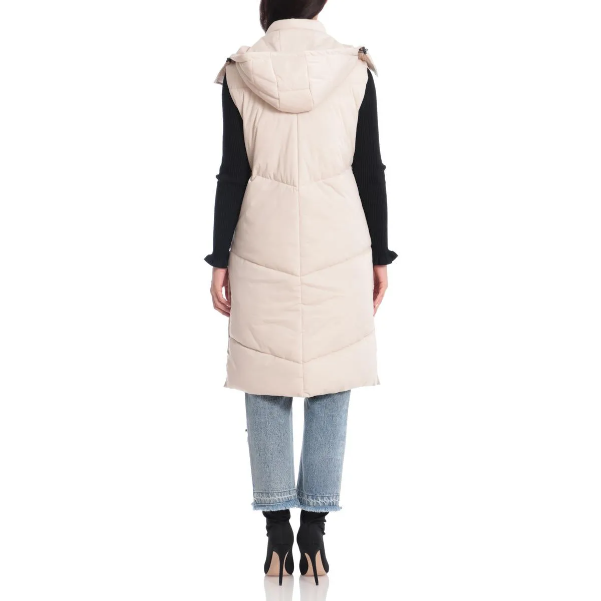 Aves Les Filles Women's Quilted Longline Puffer Vest