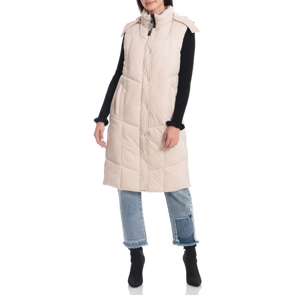 Aves Les Filles Women's Quilted Longline Puffer Vest