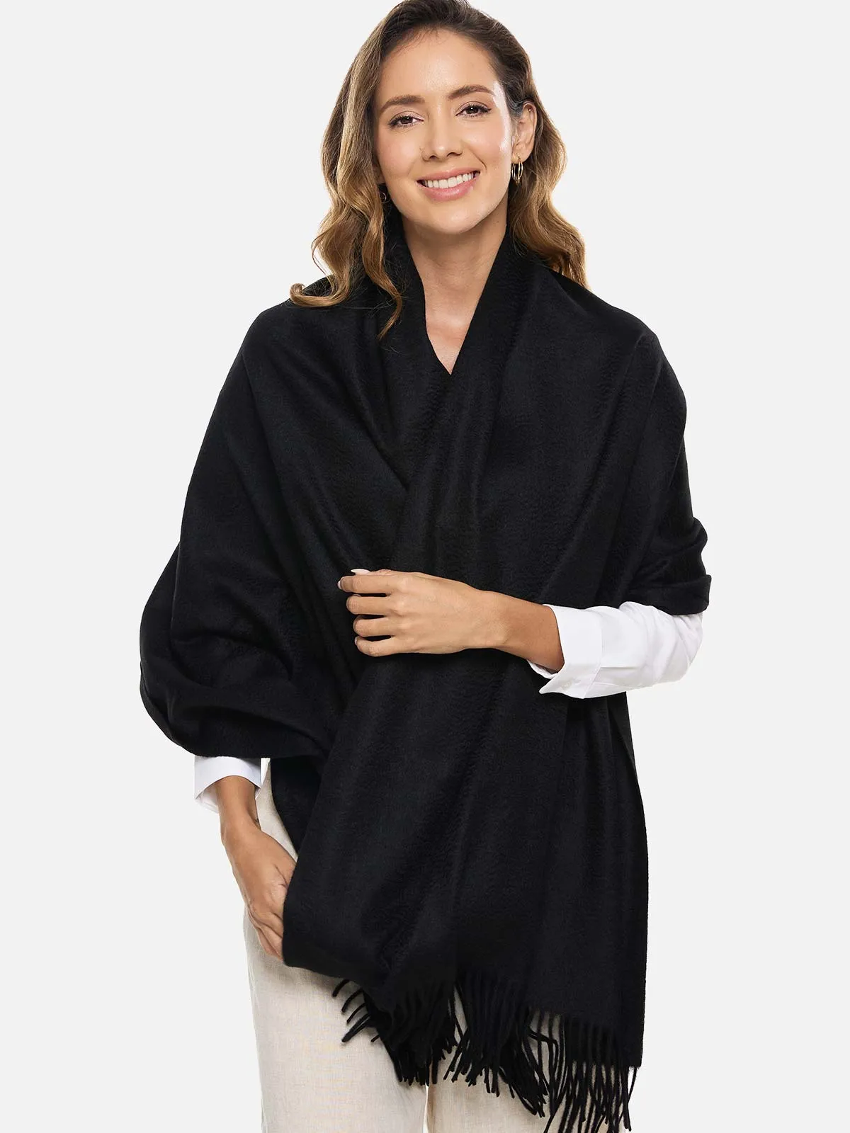 Black Cashmere Wrap