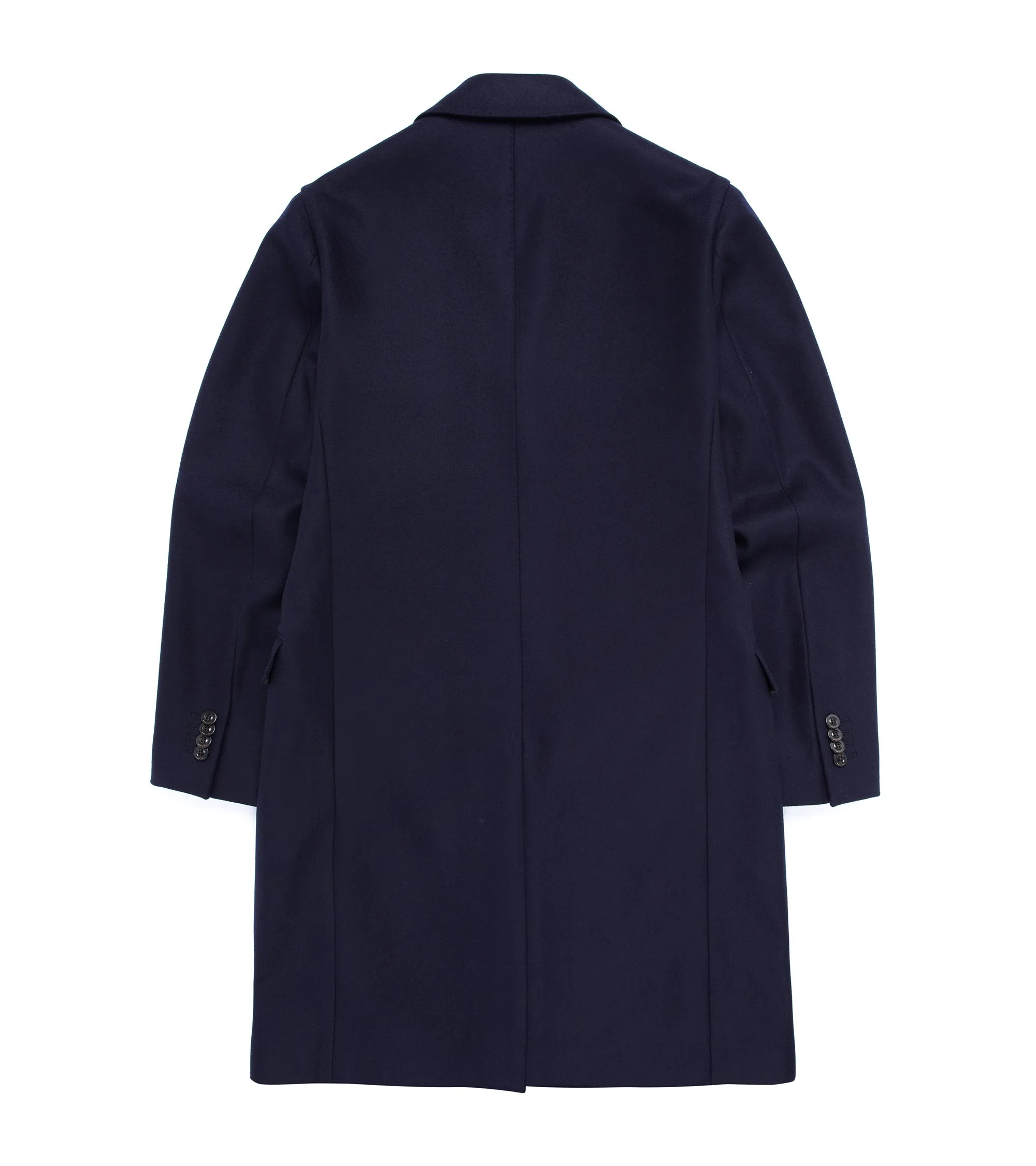 Boglioli Wool Overcoat: Navy