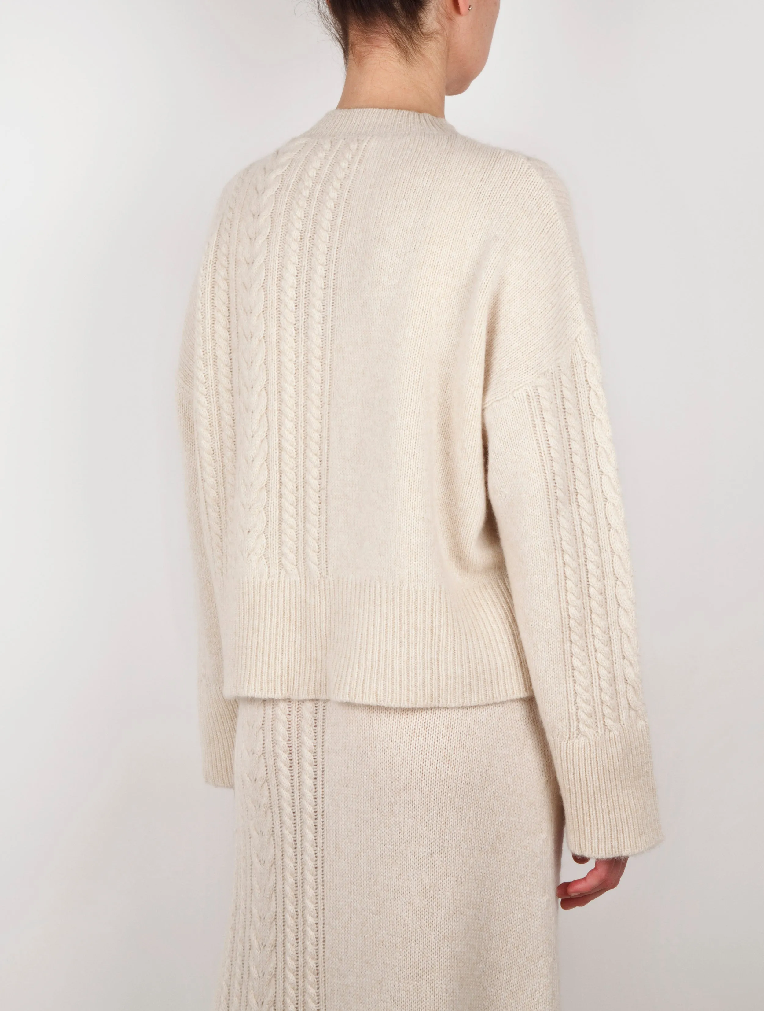 Cable Knit Cashmere Sweater