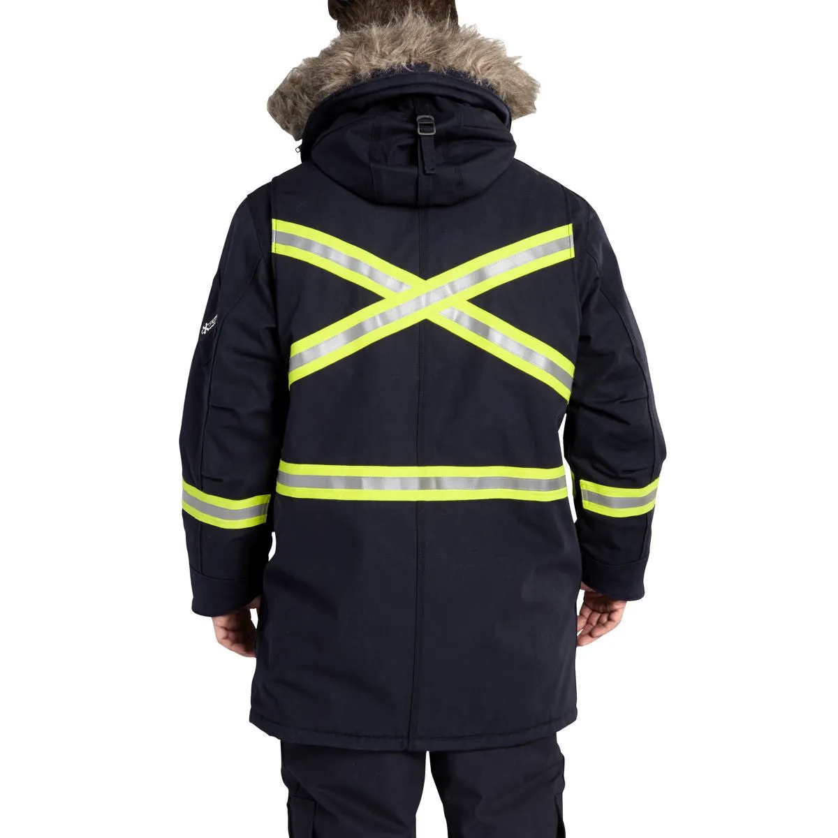 Carhartt Men's Dark Navy Flame-Resistant Extremes Arctic Parka