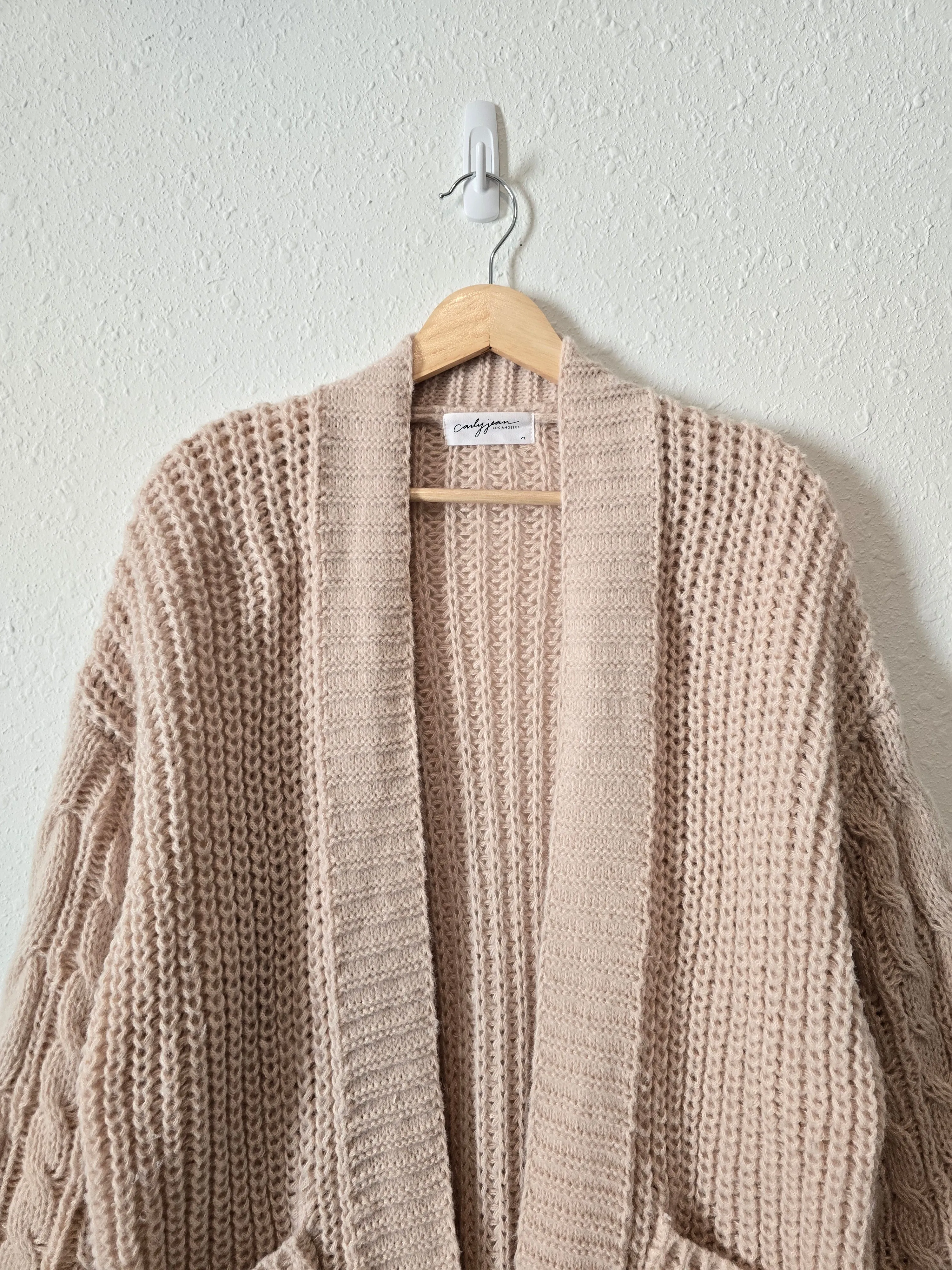 Carly Jean Cozy Textured Cardigan (M)