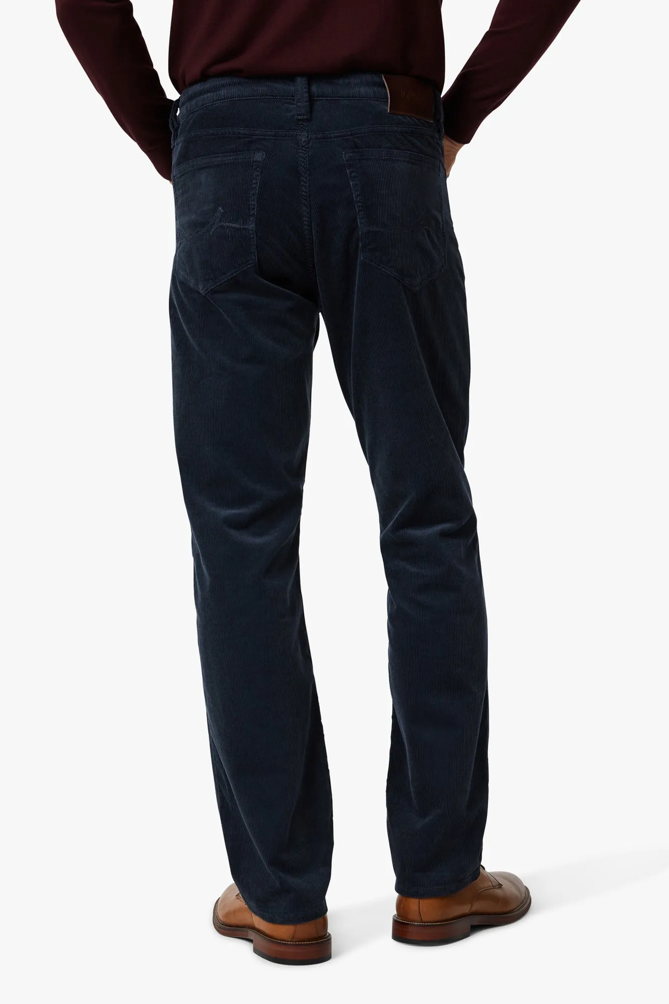 Charisma Relaxed Straight Pants In Navy Cord