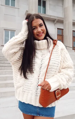 Chunky Knit Turtle Neck Sweater