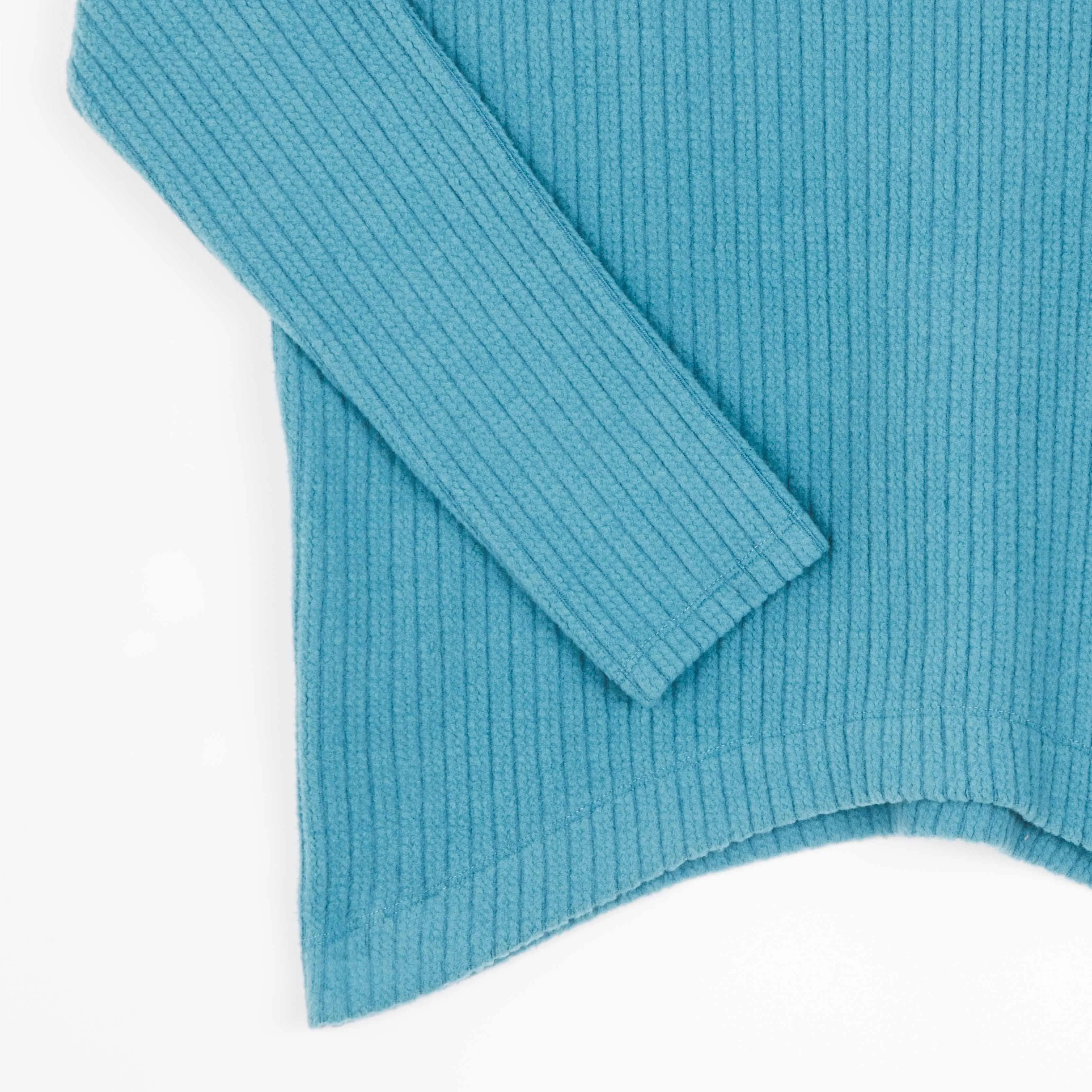 Chunky Ribbed - Tipped Hem Sweater Top - Teal - Limited Sizes!