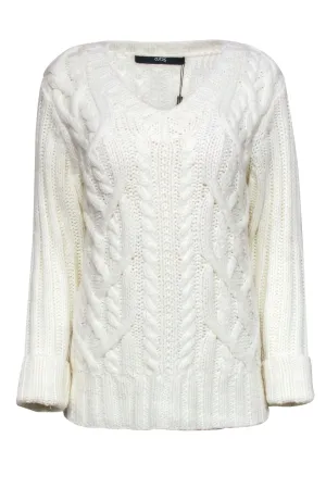 Cut25 by Yigal Azrouel - Cream Chunky Knit Sweater Sz S