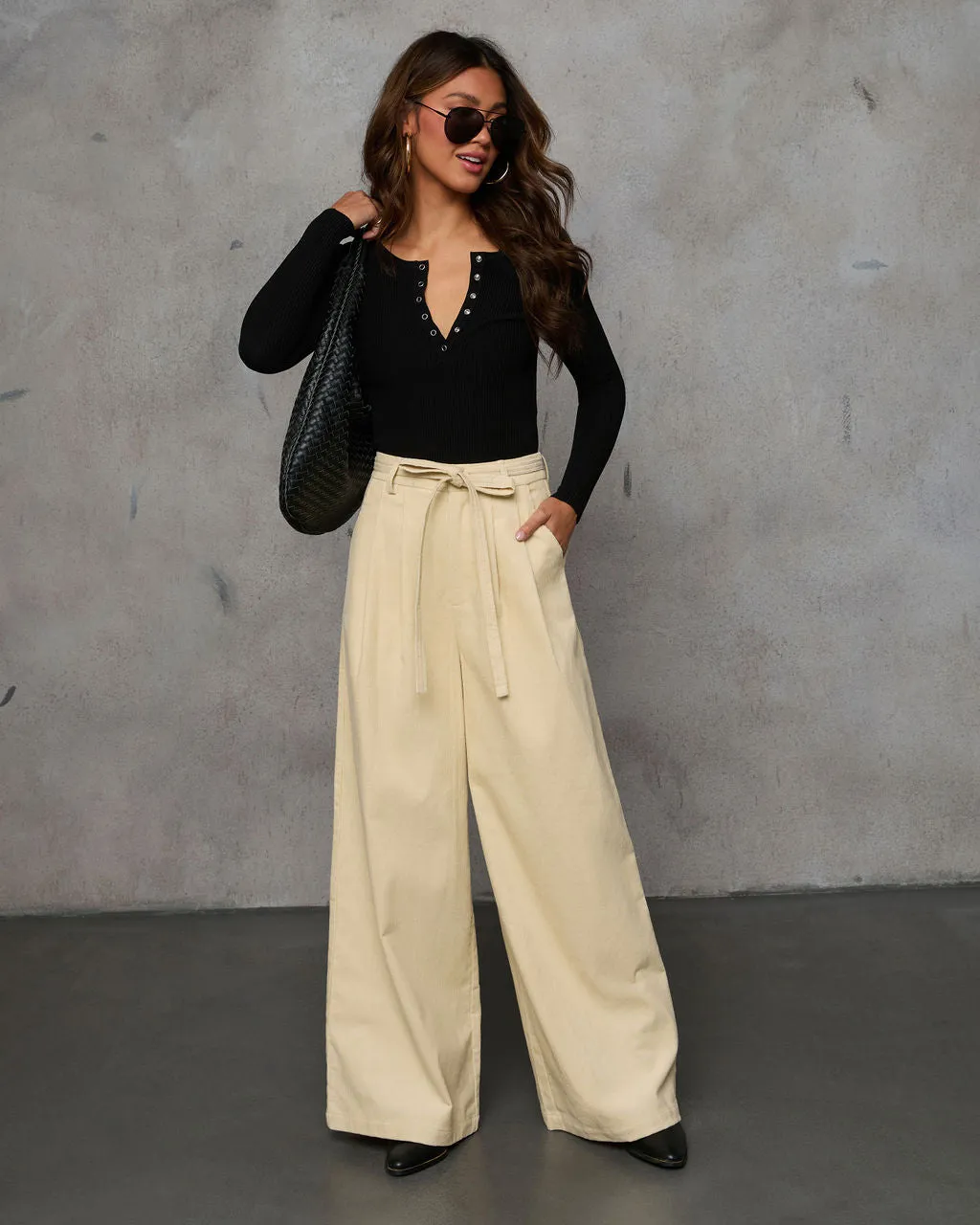 Devin Wide Leg Corduroy Trouser