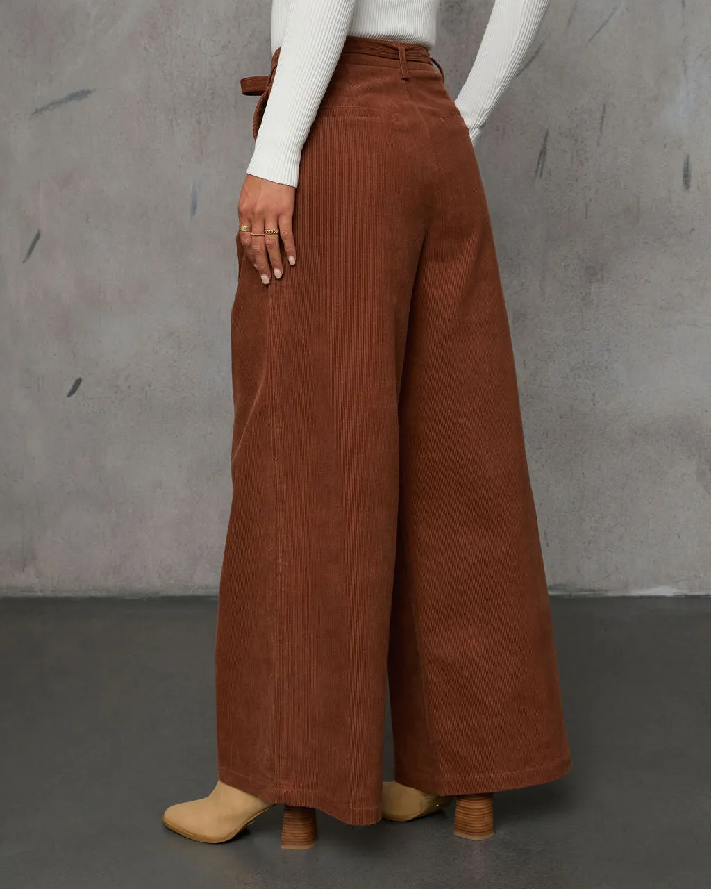 Devin Wide Leg Corduroy Trouser