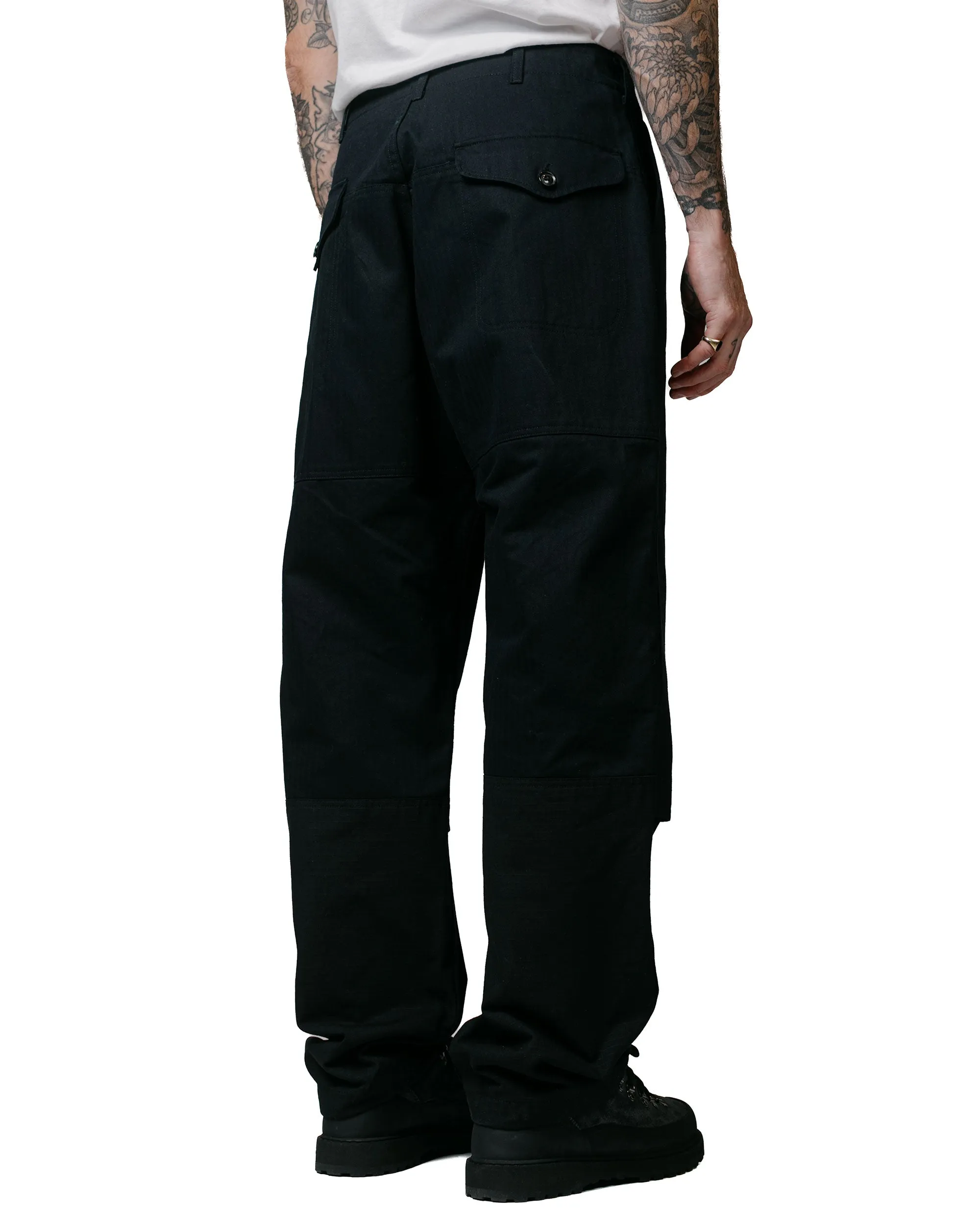 Engineered Garments Field Pant Black Cotton Herringbone Twill