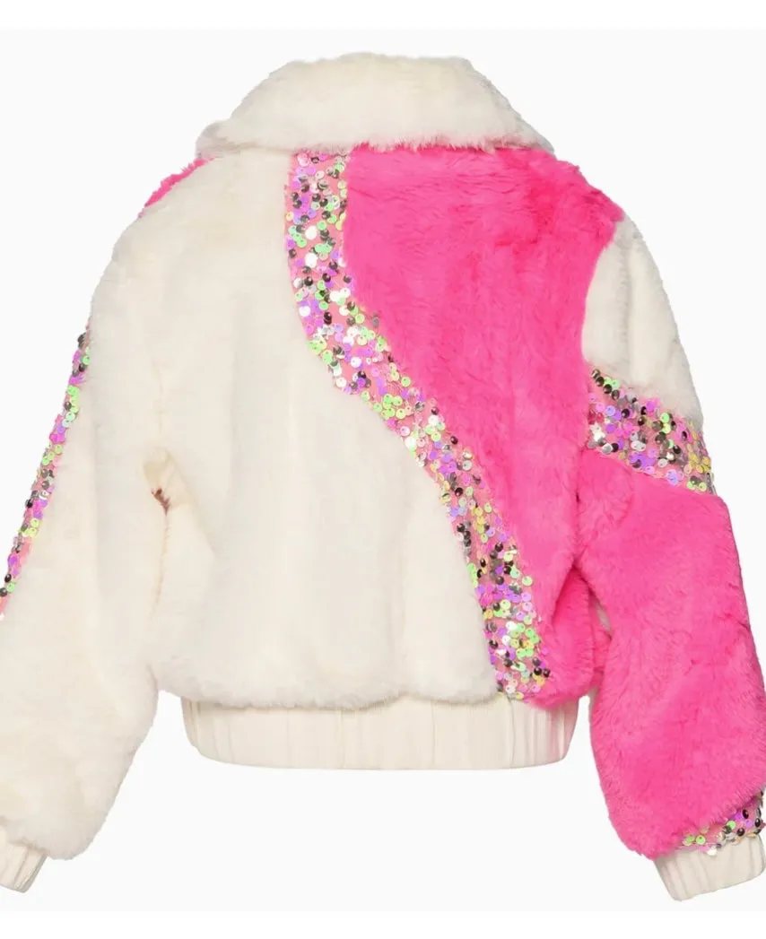 Faux Fur Bomber Jacket/Hannah Banana