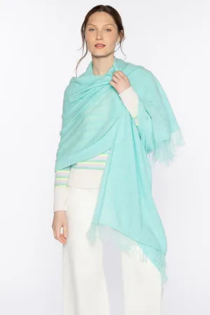 Featherweight Cashmere Fringe Wrap