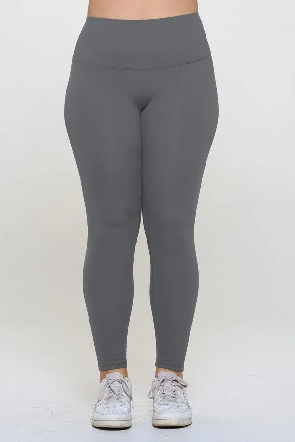 Fleece Lined High Waisted Charcoal Leggings