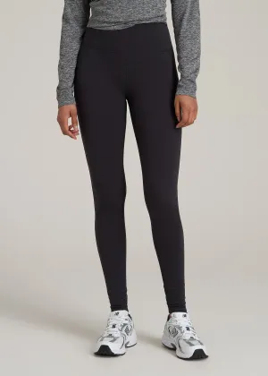 Fleece Lined Women's Tall Leggings in Storm Grey