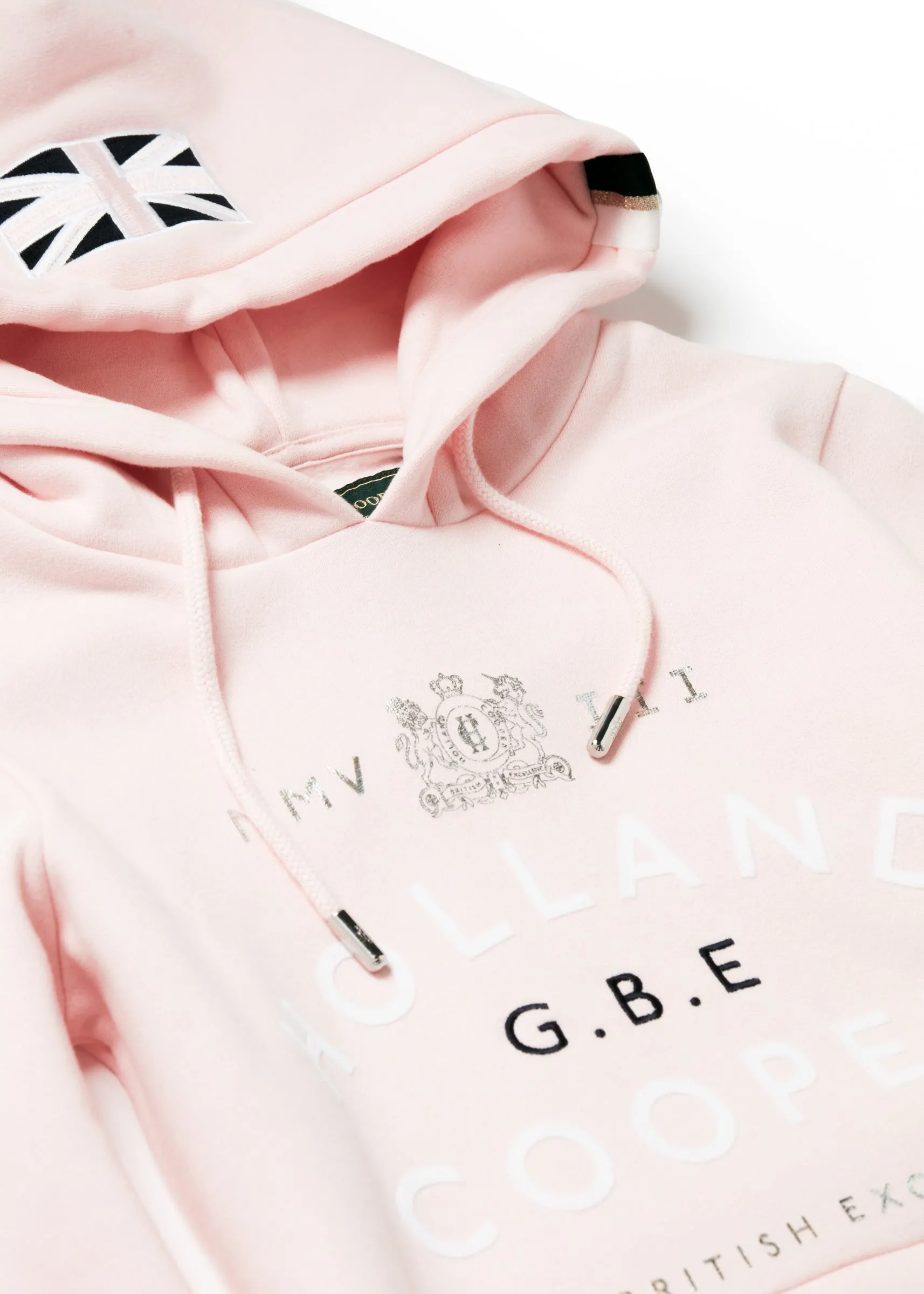 GBE Flock Logo Hoodie (Blush Marl)