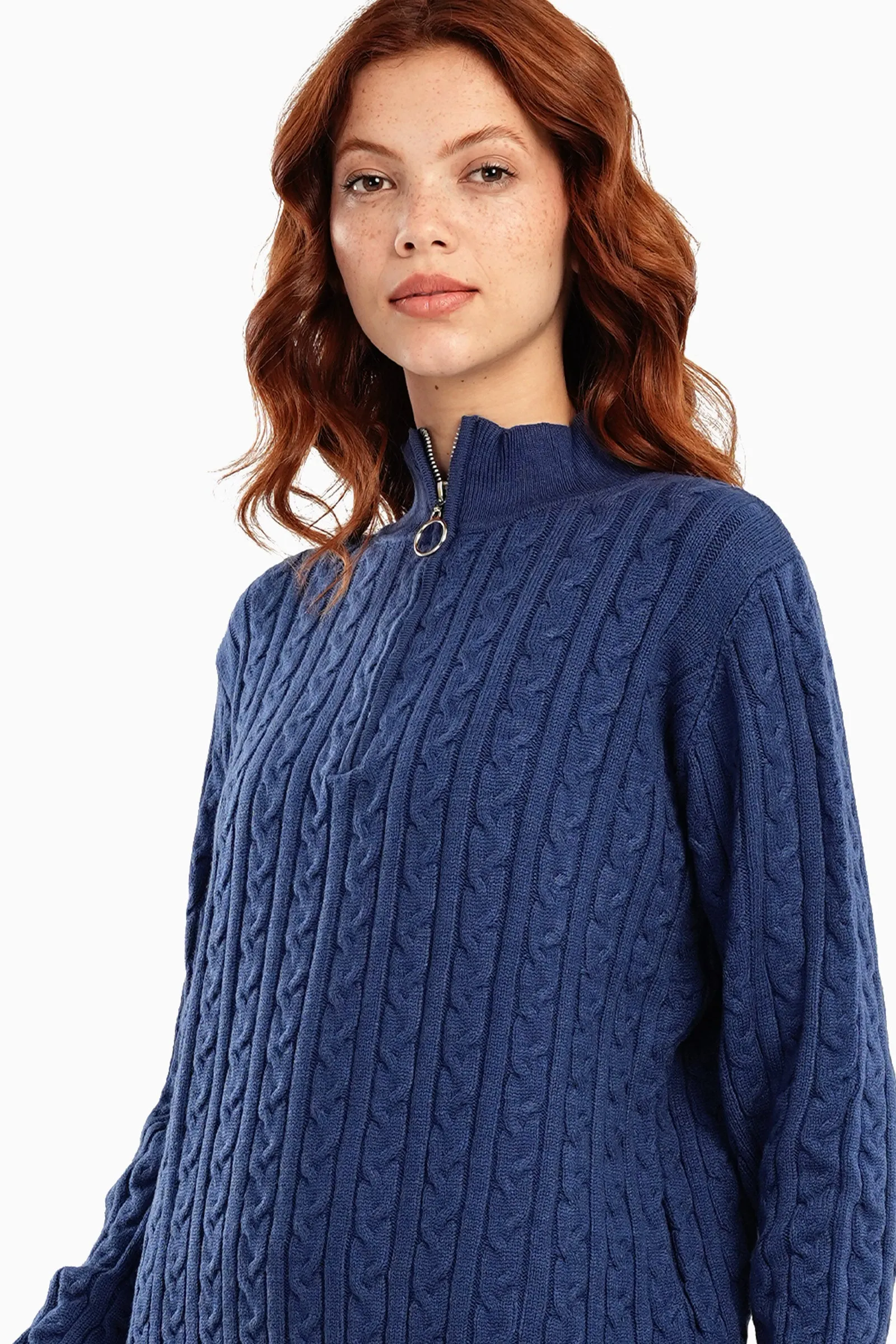 Half Stand-Up Collar Lounge Pullover