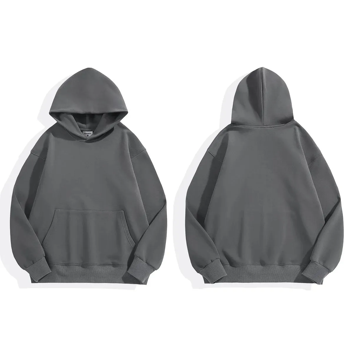 Heavyweight Cotton & Velvet Hooded Sweatshirt