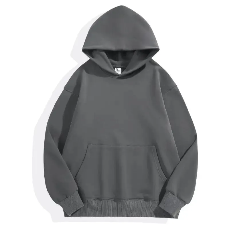 Heavyweight Cotton & Velvet Hooded Sweatshirt