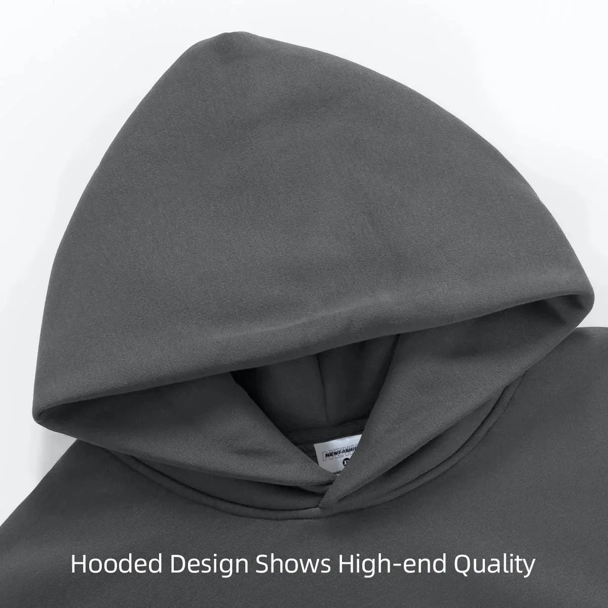 Heavyweight Cotton & Velvet Hooded Sweatshirt