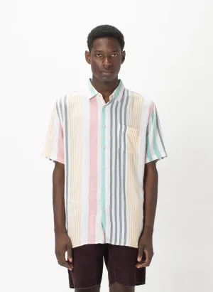 Holiday Short-Sleeve Shirt Candy Stripe