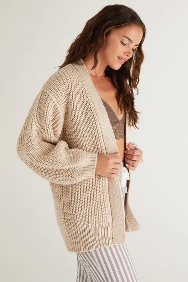 Homebody Rib Cardigan | Ecru