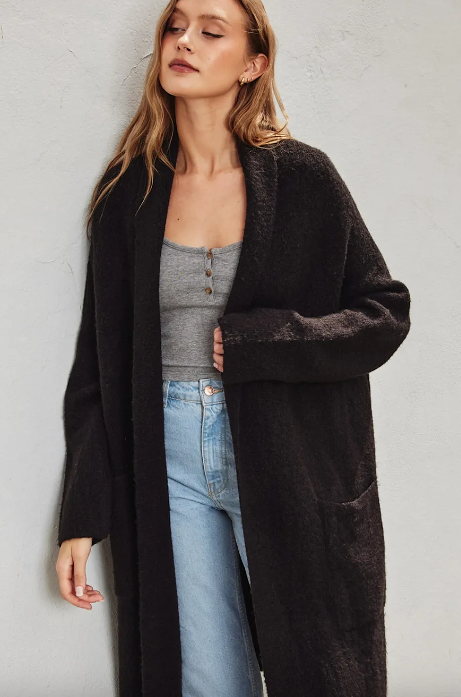 imogen cozy long cardi