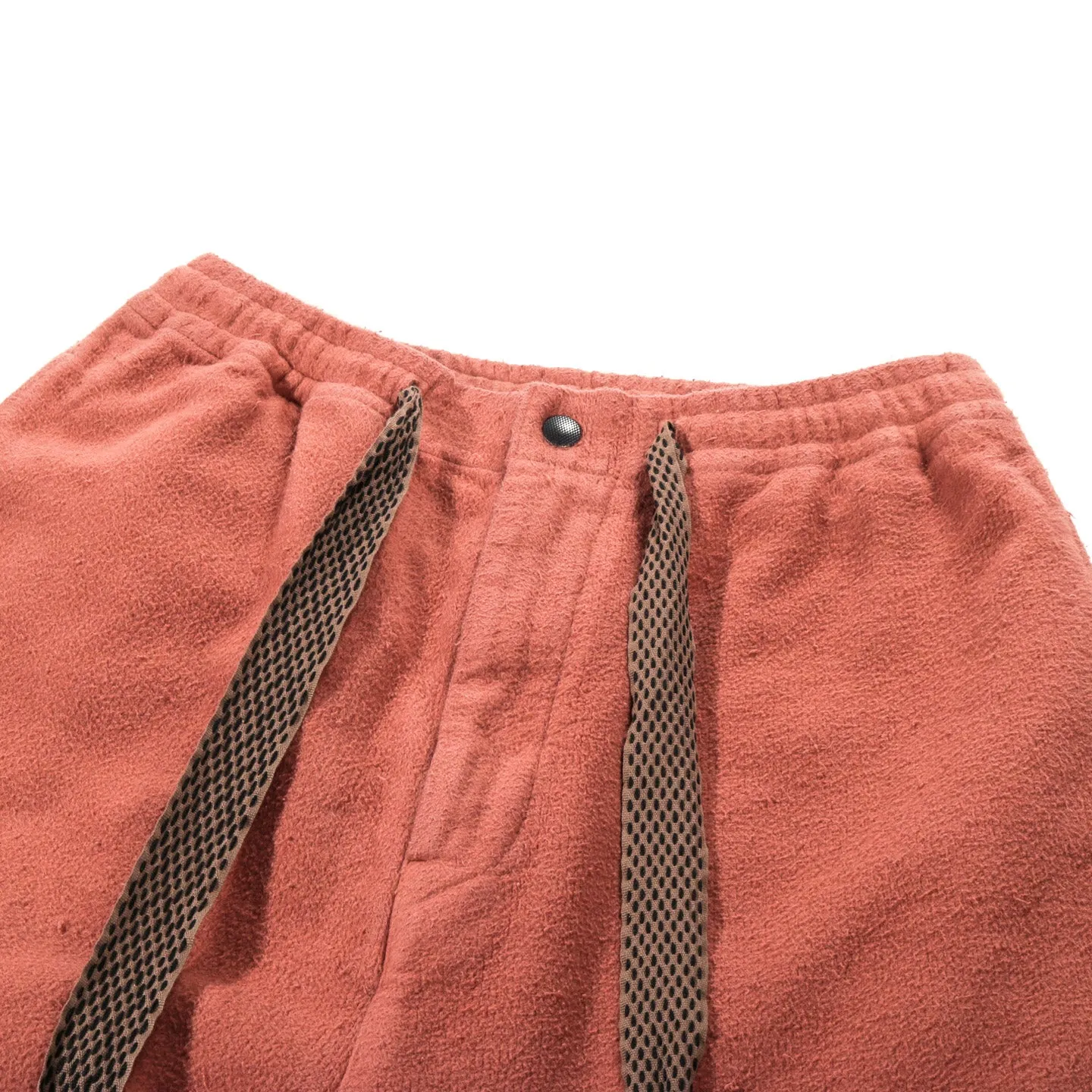 KAPITAL NAPPED HEAT-CORDUROY EASY PANTS SOHO BRICK