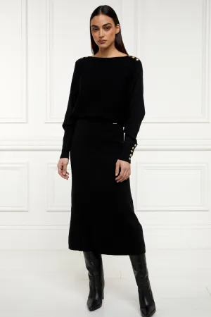 Leyla Knitted Skirt (Black)