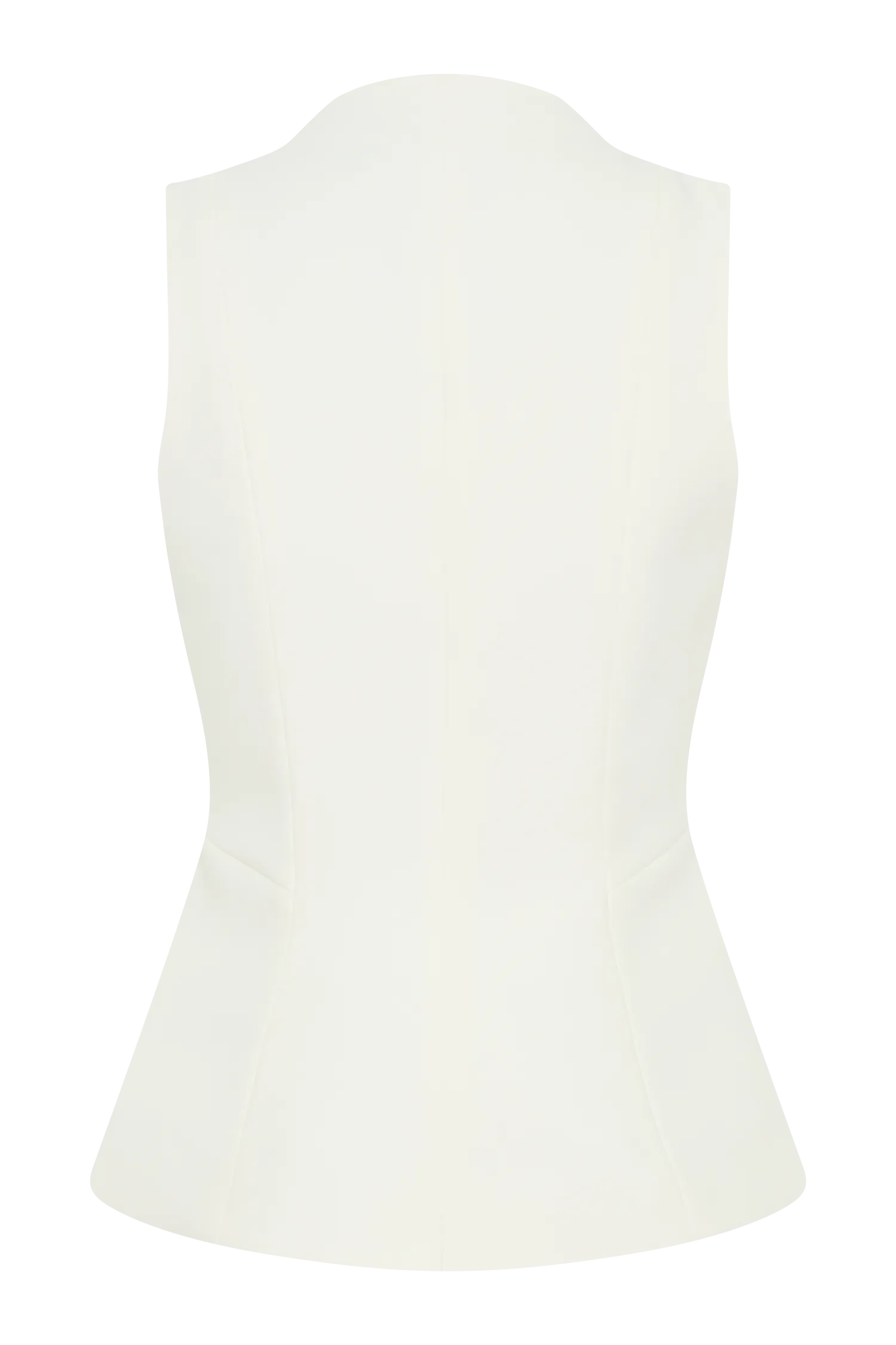 Melinda Structured Vest Top - Ivory