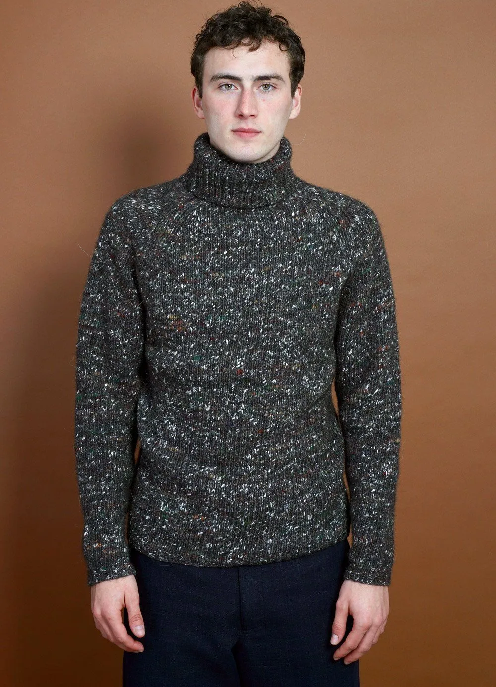 NICK | Chunky Knitted Sweater | Browntweed