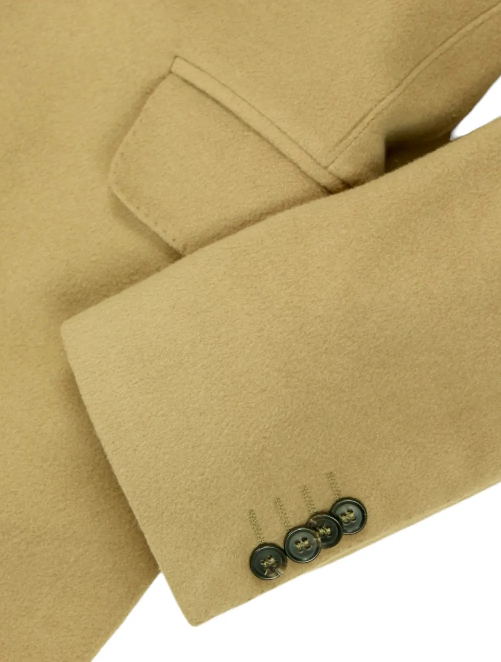 Oscar Jacobson - Camel Single-Breasted Wool Coat 54