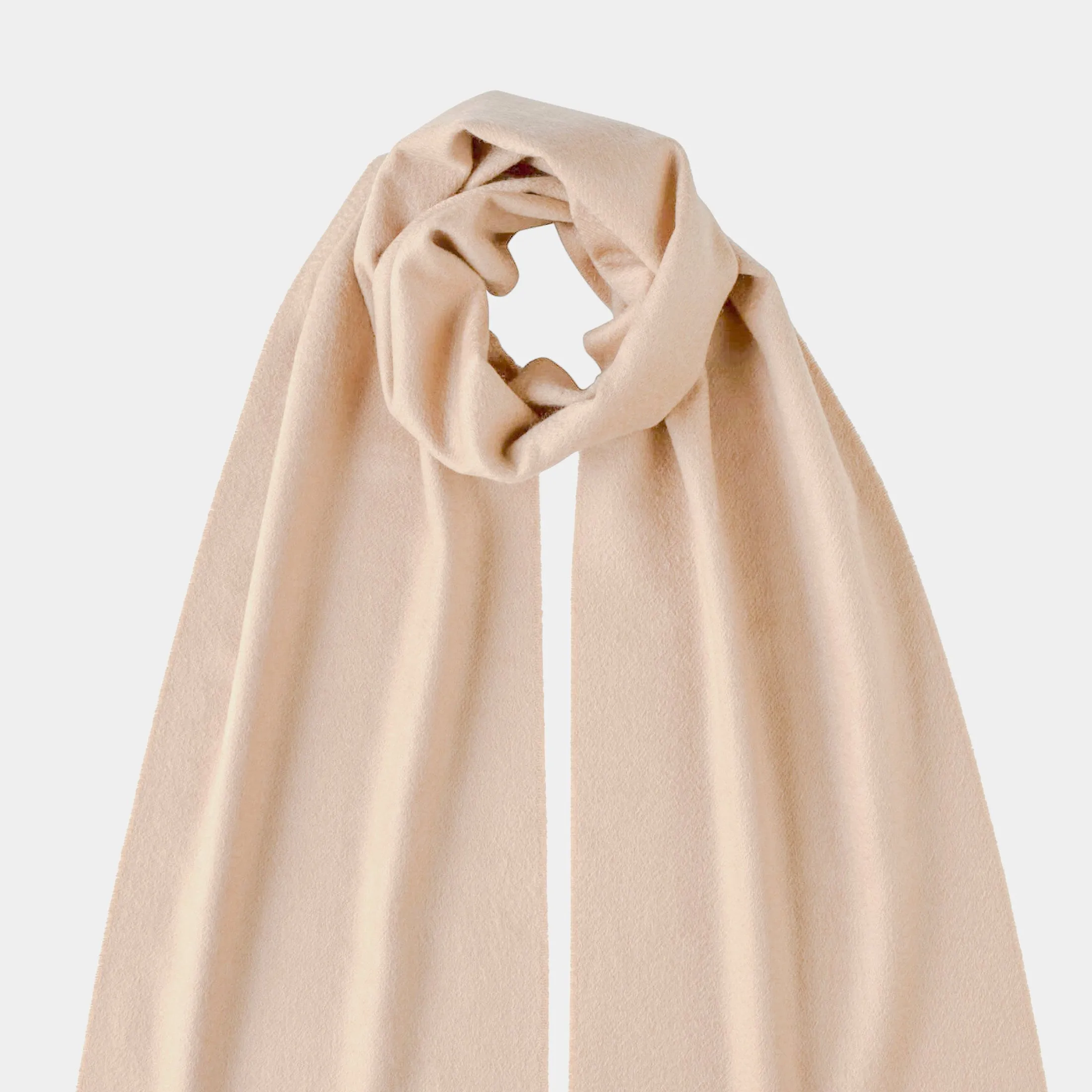 Oversized Cashmere Scarf, Beige