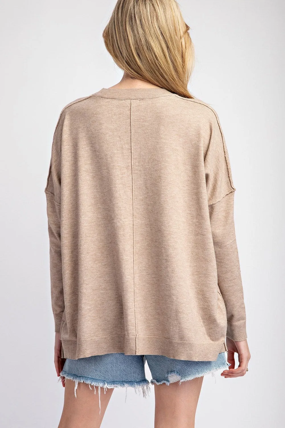 Round Neck Sweater Top