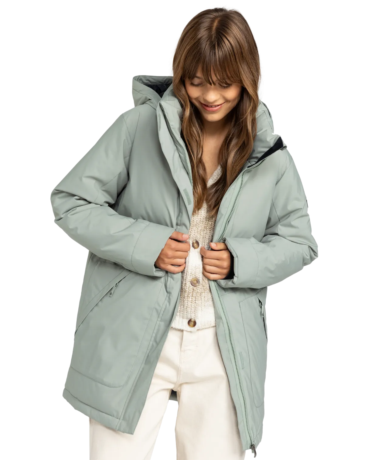 Serena Parka Jacket in Lily Pad