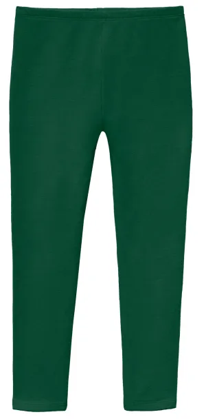 Soft Fleece Stretch Leggings| Forest Green