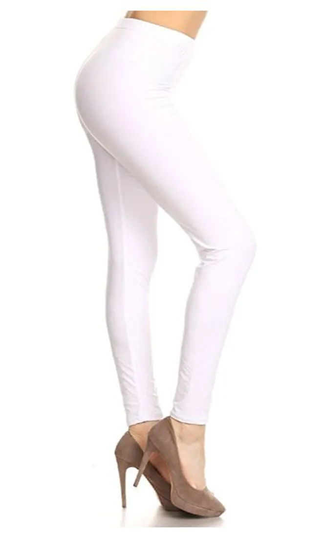 Solid High Waist Soft Lined Leggings