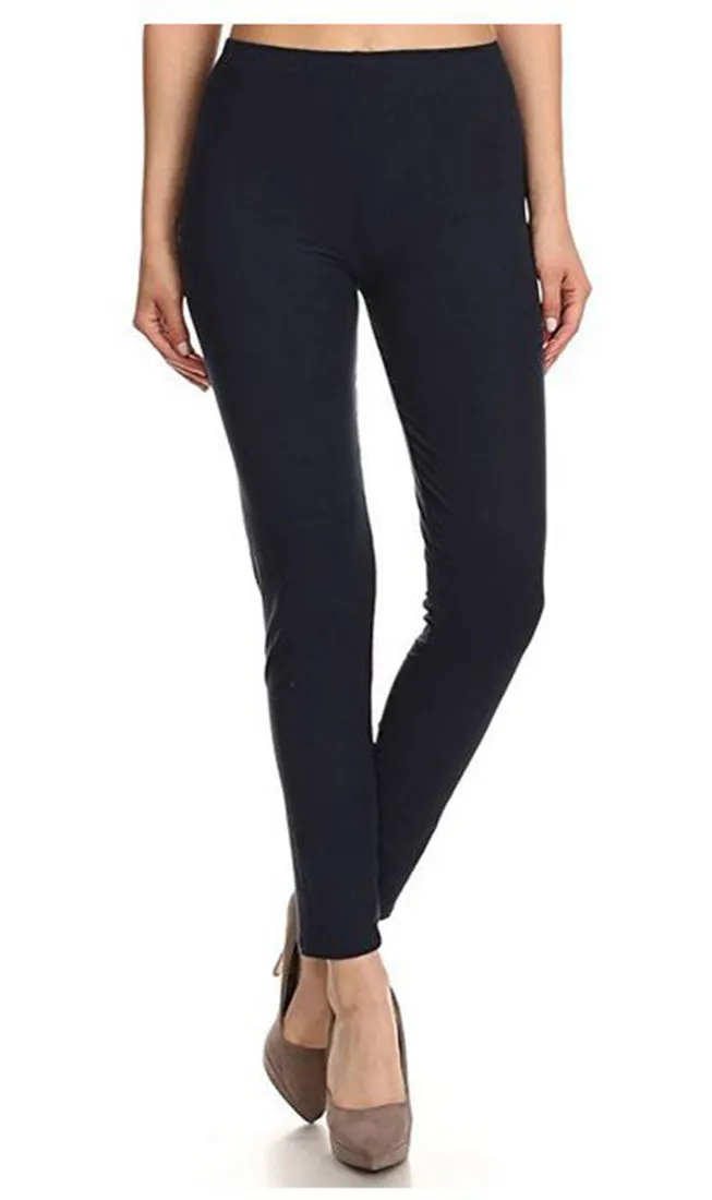 Solid High Waist Soft Lined Leggings