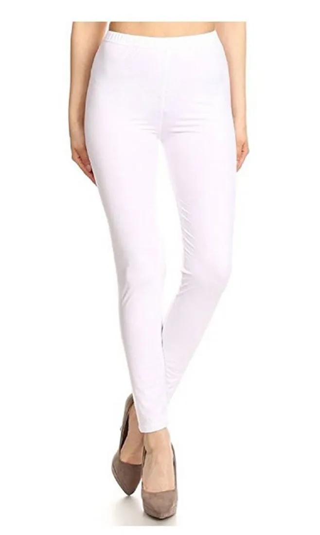 Solid High Waist Soft Lined Leggings