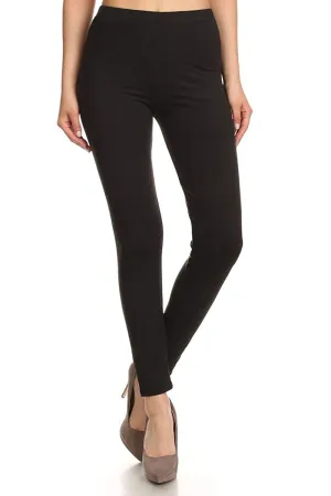 Solid High Waist Soft Lined Leggings