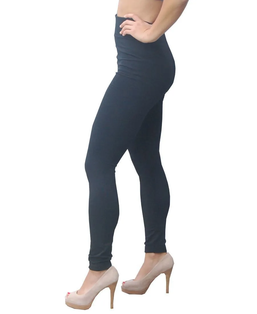 Solid Leggings Black Regular One