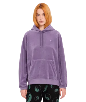 Stone Heart Up Hoodie in Vintage Violet